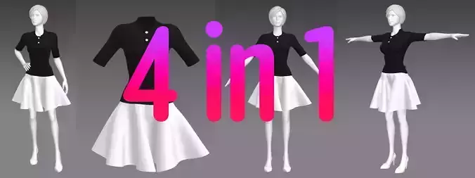 Woman Clothing 4 in 1 set72