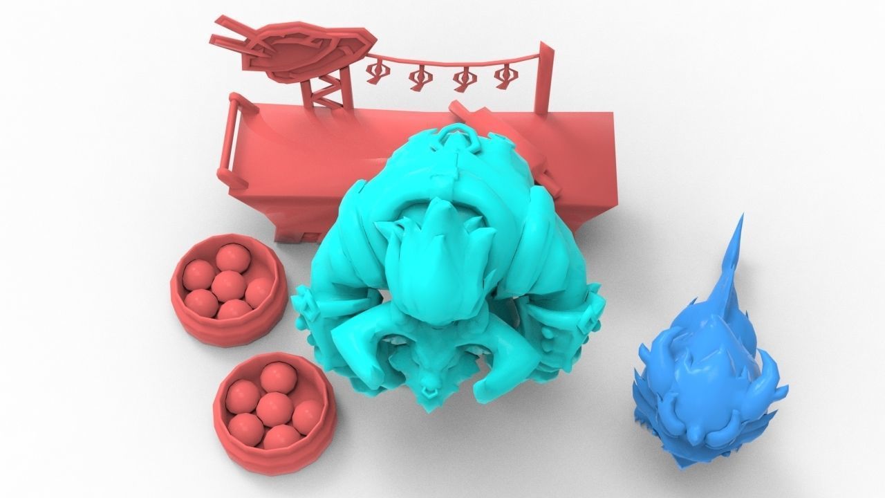 Alistar Lunar Beast - League of Legends 3D print model_12