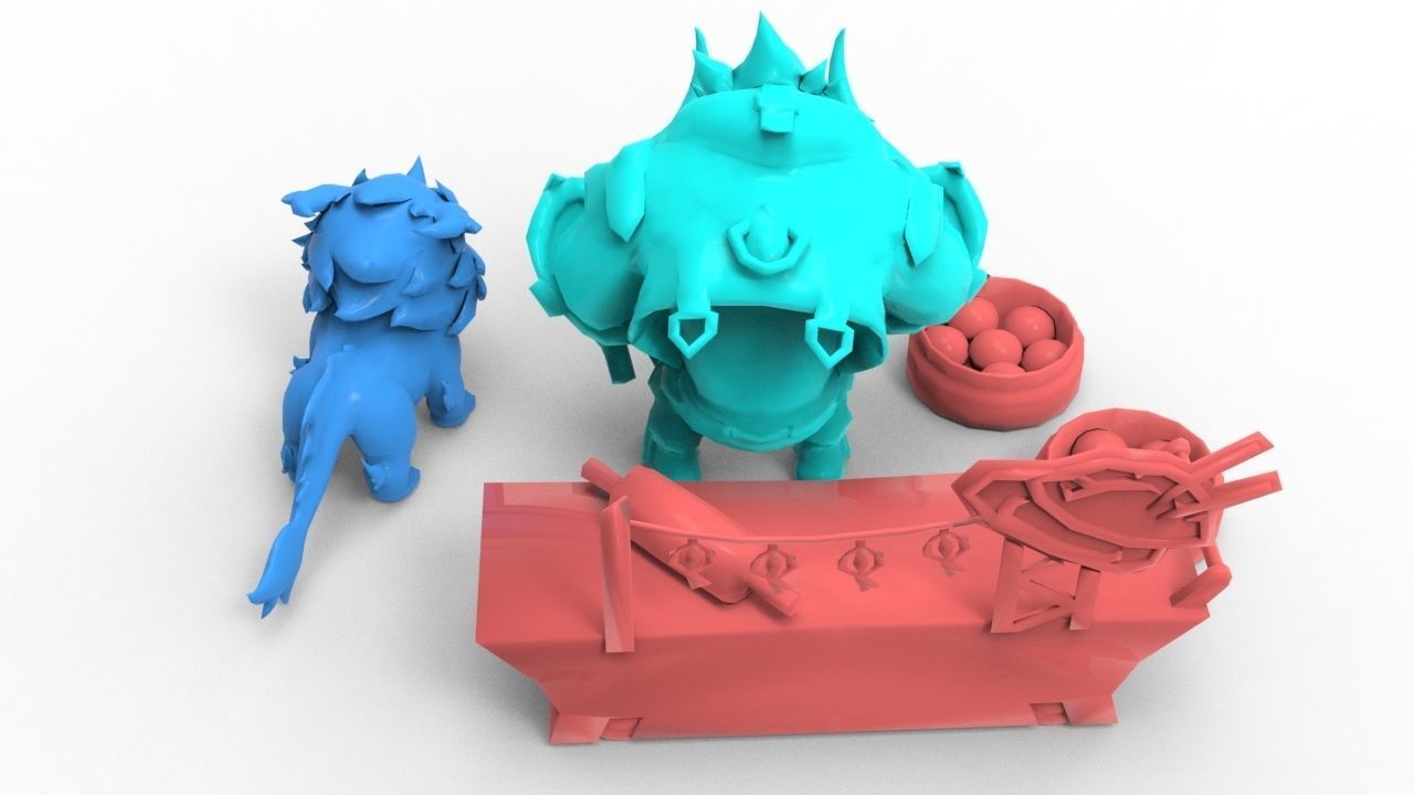 Alistar Lunar Beast - League of Legends 3D print model_10