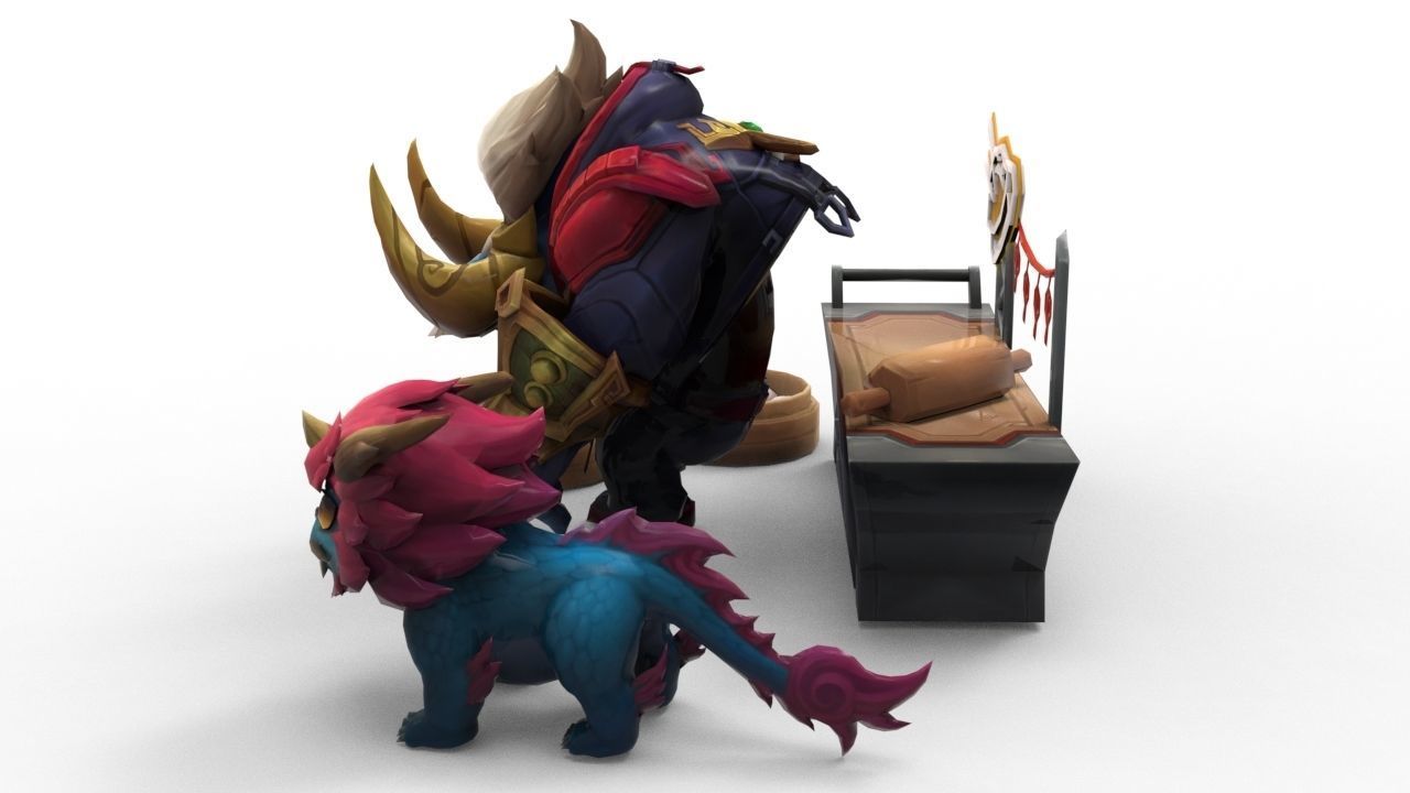 Alistar Lunar Beast - League of Legends 3D print model_2