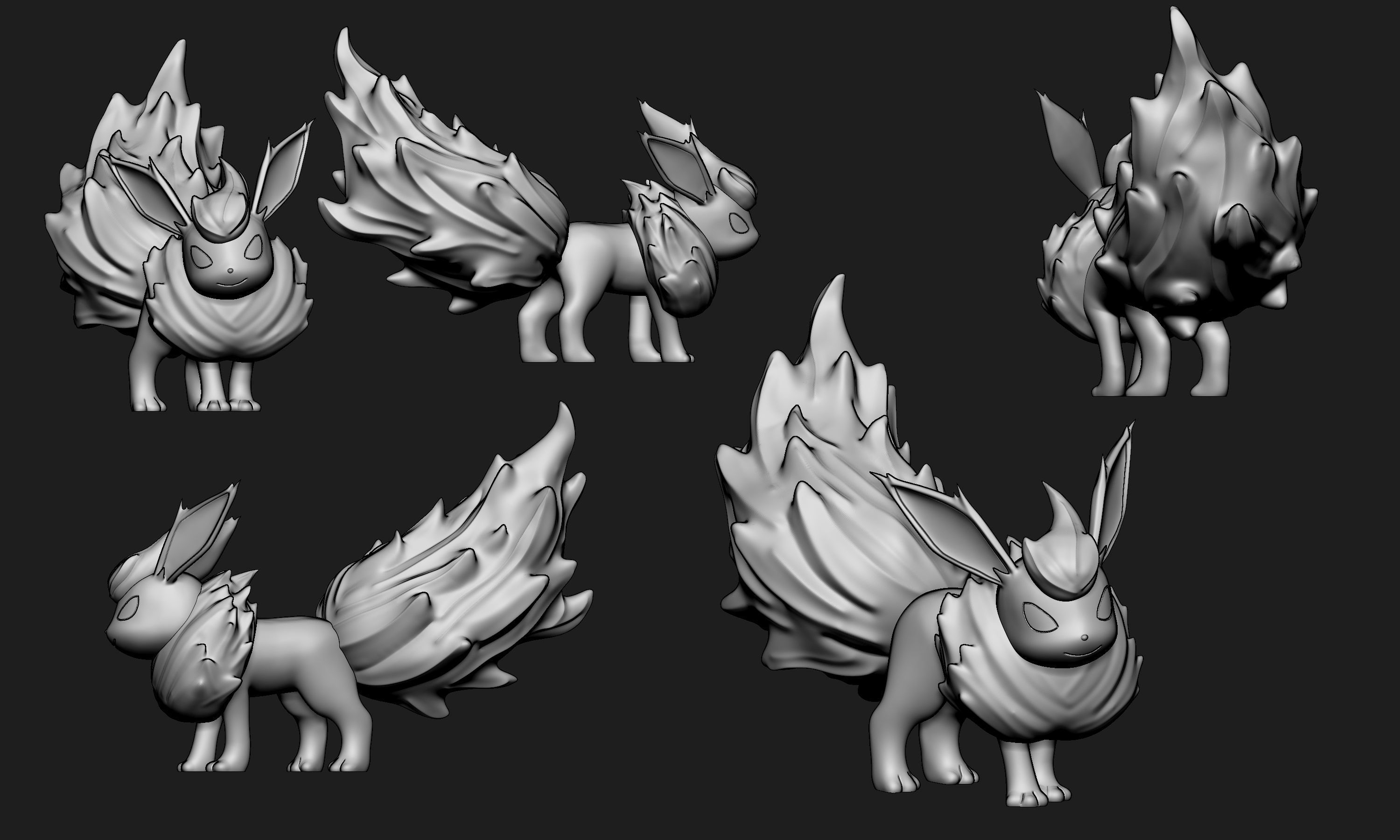 Pokemon - Flareon 3D print model_3