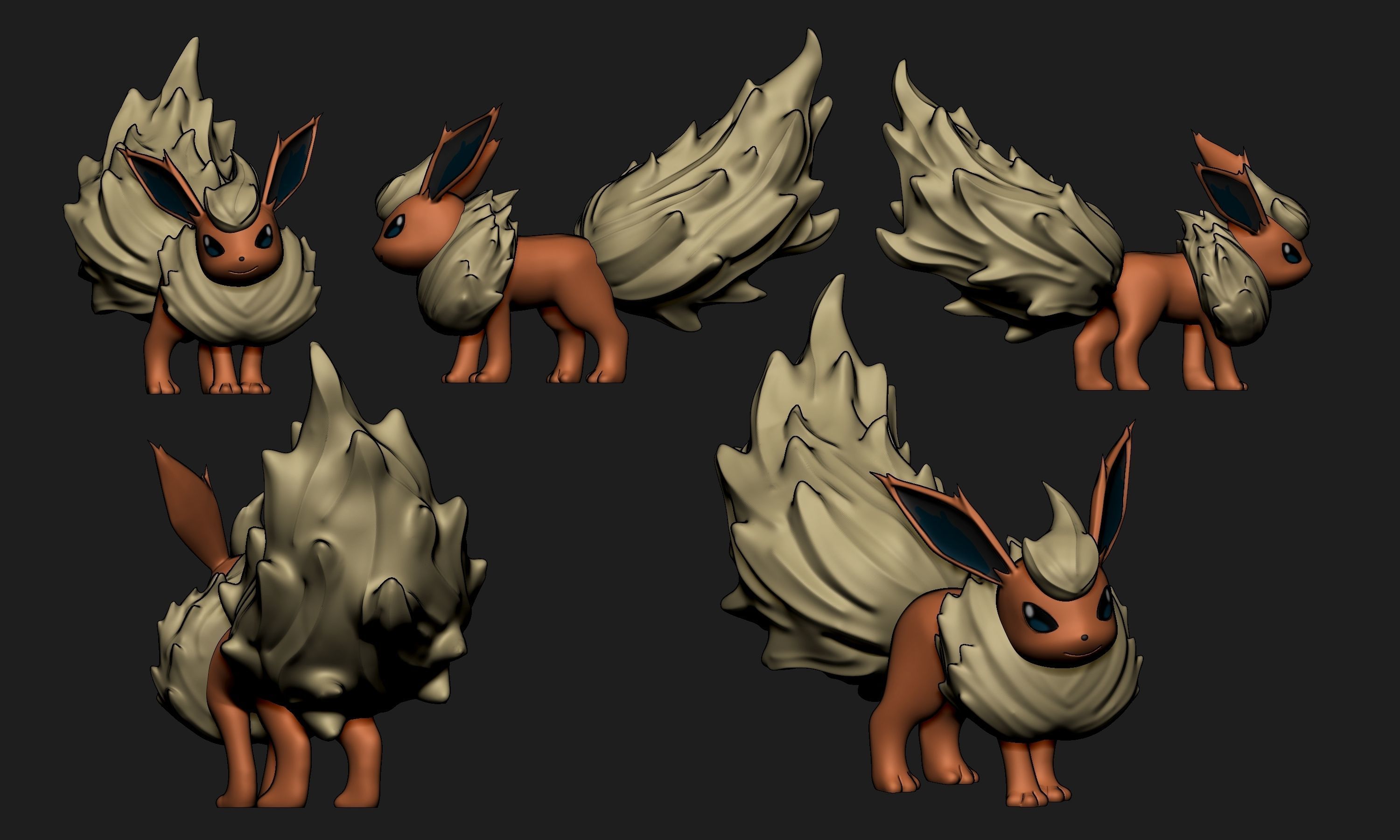 Pokemon - Flareon 3D print model_2