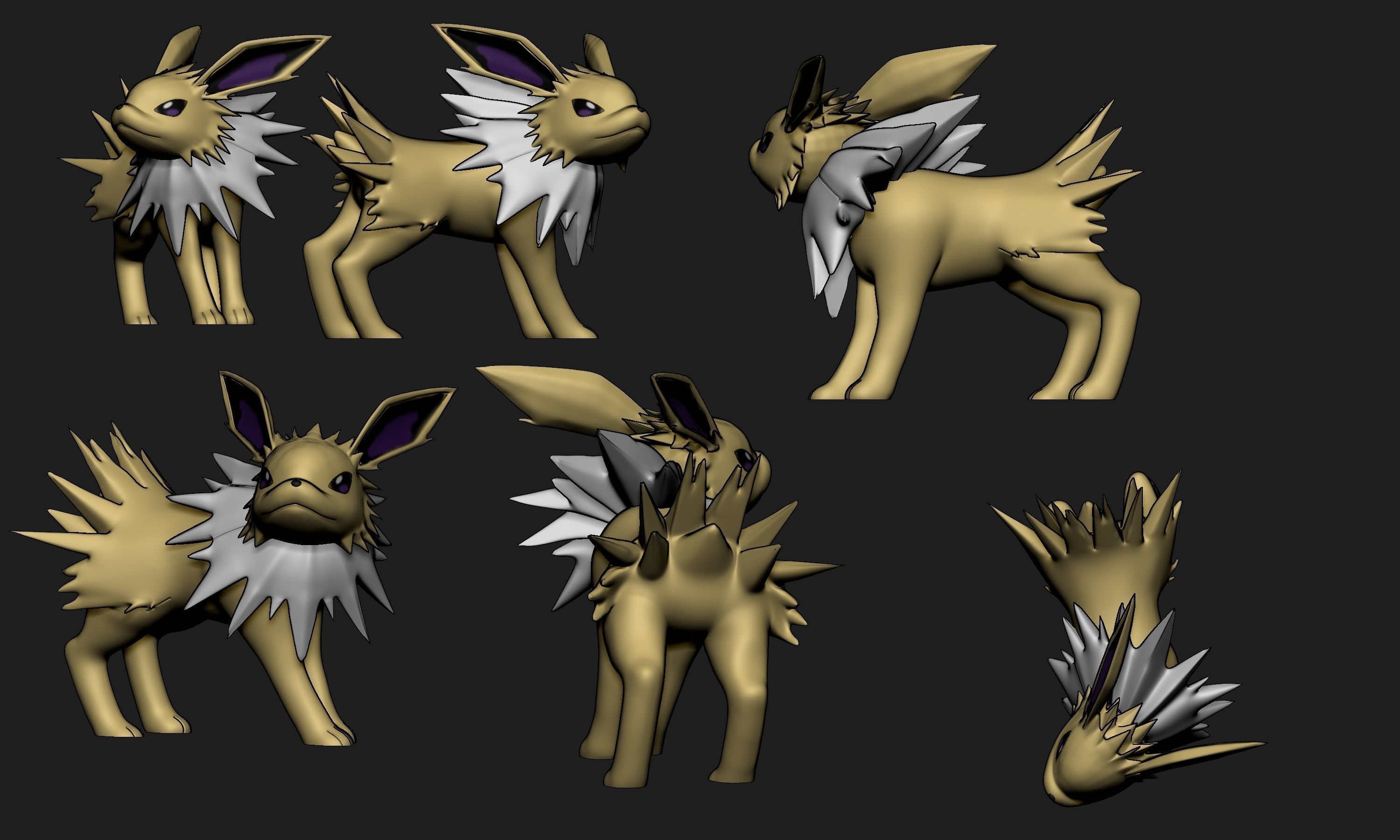 Pokemon - Jolteon 3D print model_1