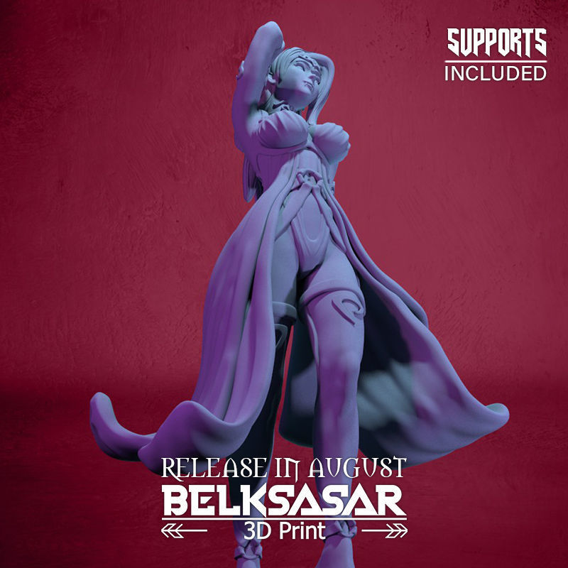 Servant Vampire Girl 3D print model_17