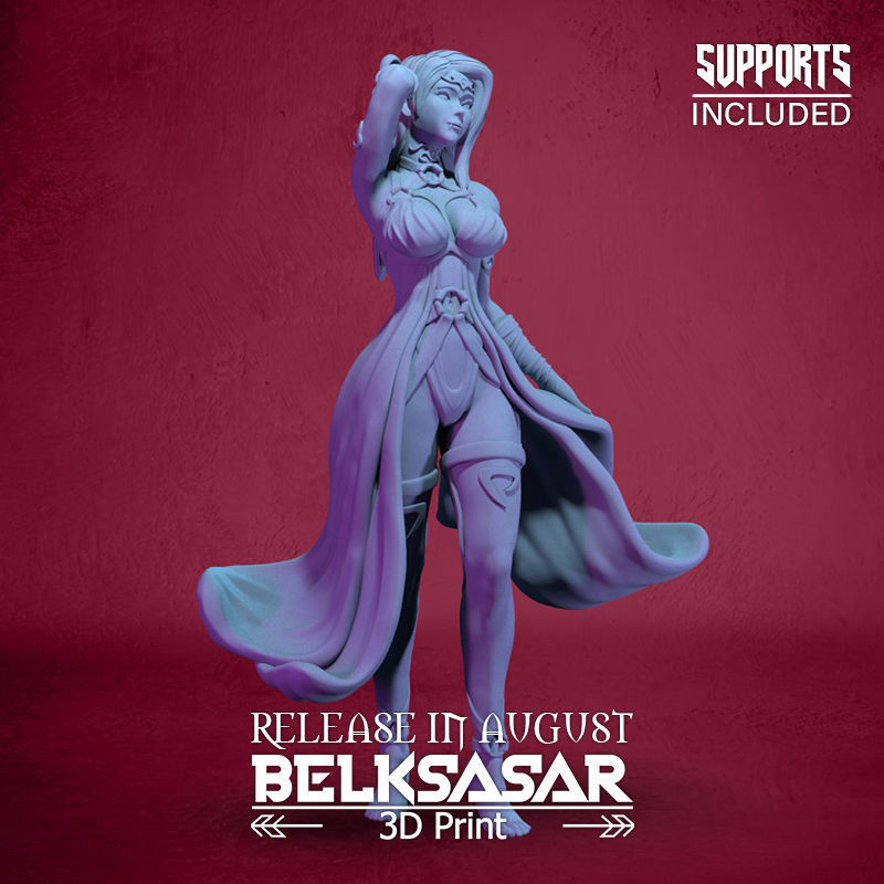 Servant Vampire Girl 3D print model_7
