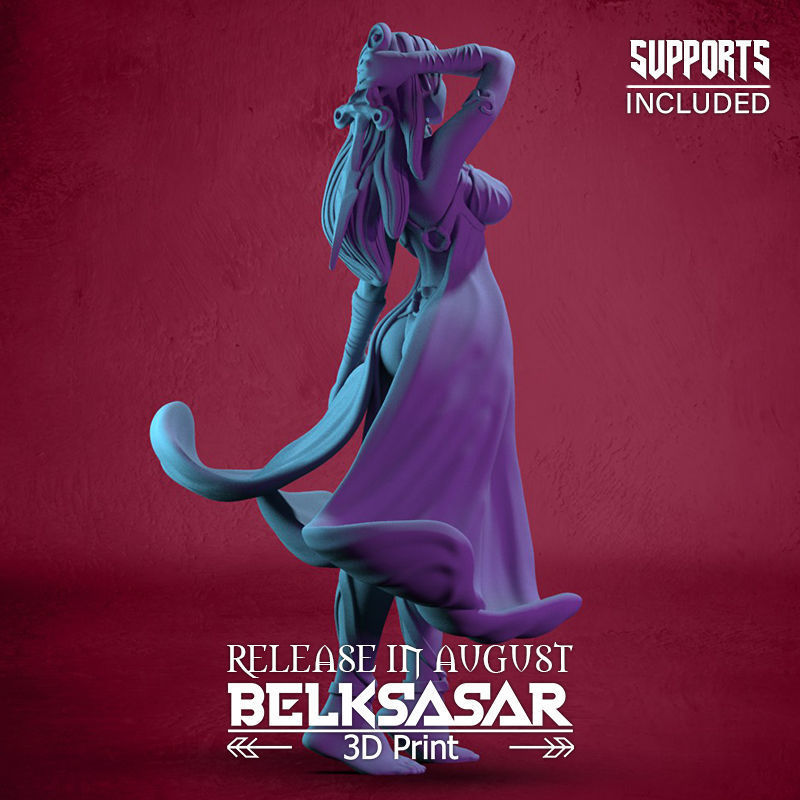 Servant Vampire Girl 3D print model_5