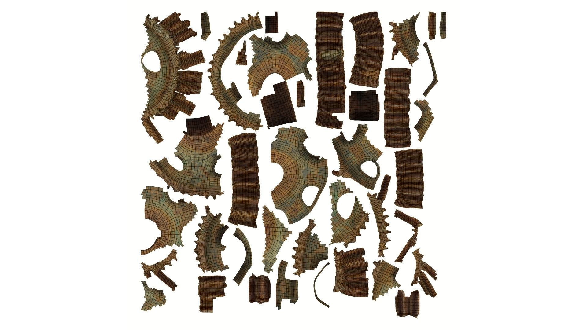 Old Rusty Gear Raw Scanned 3D model_14