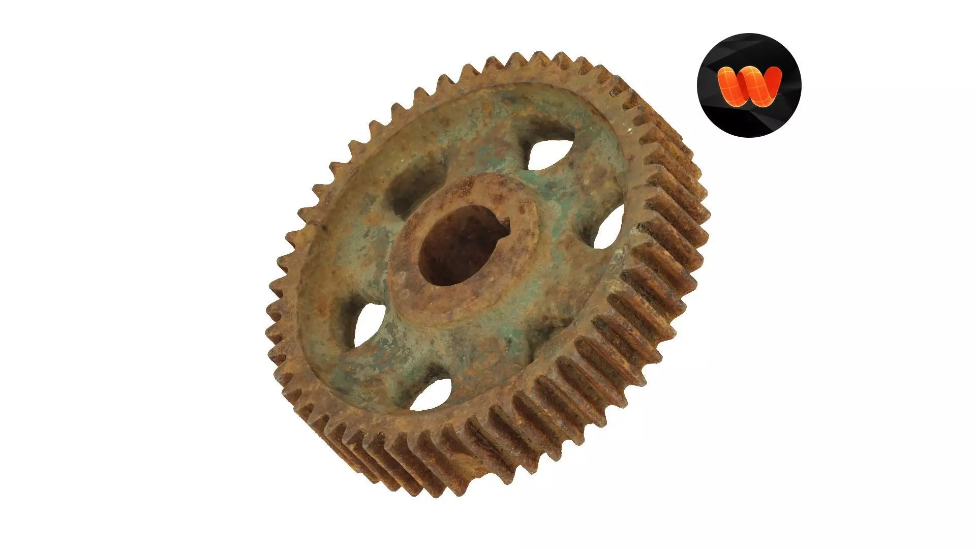 Old Rusty Gear Raw Scanned 3D model_0