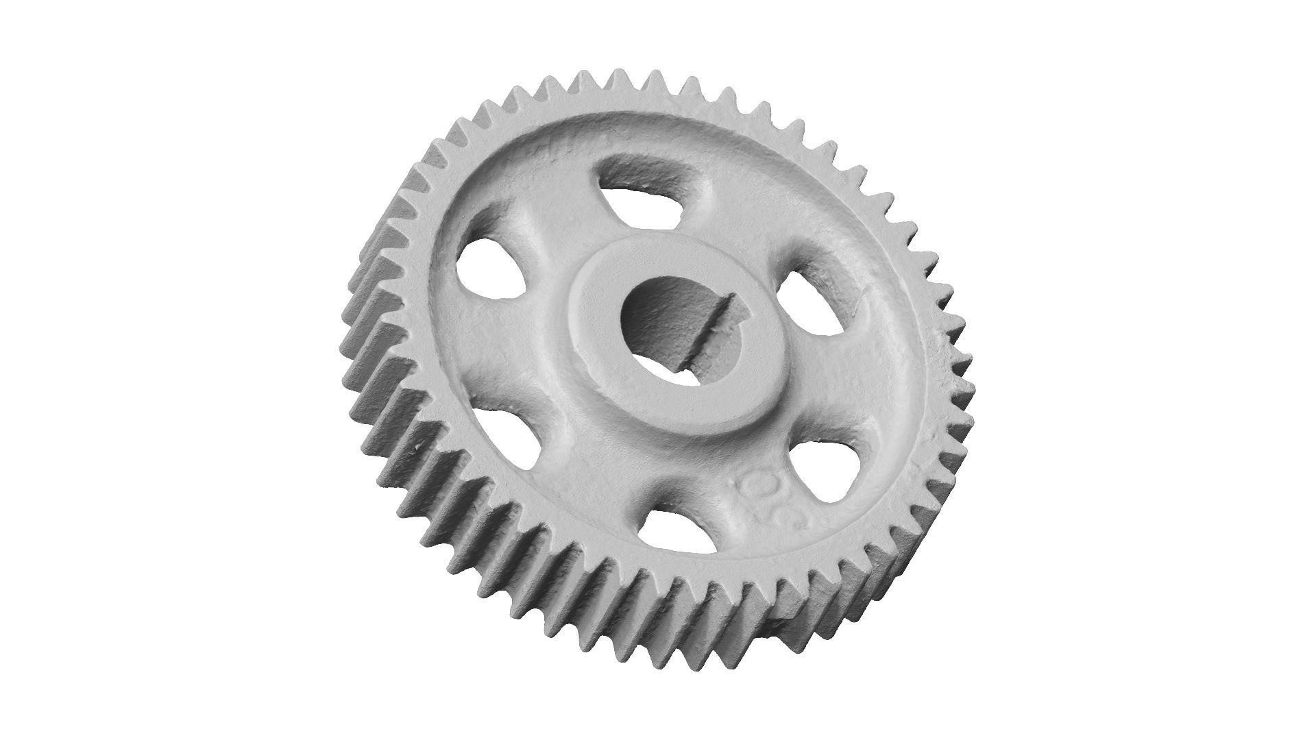 Old Rusty Gear Raw Scanned 3D model_9