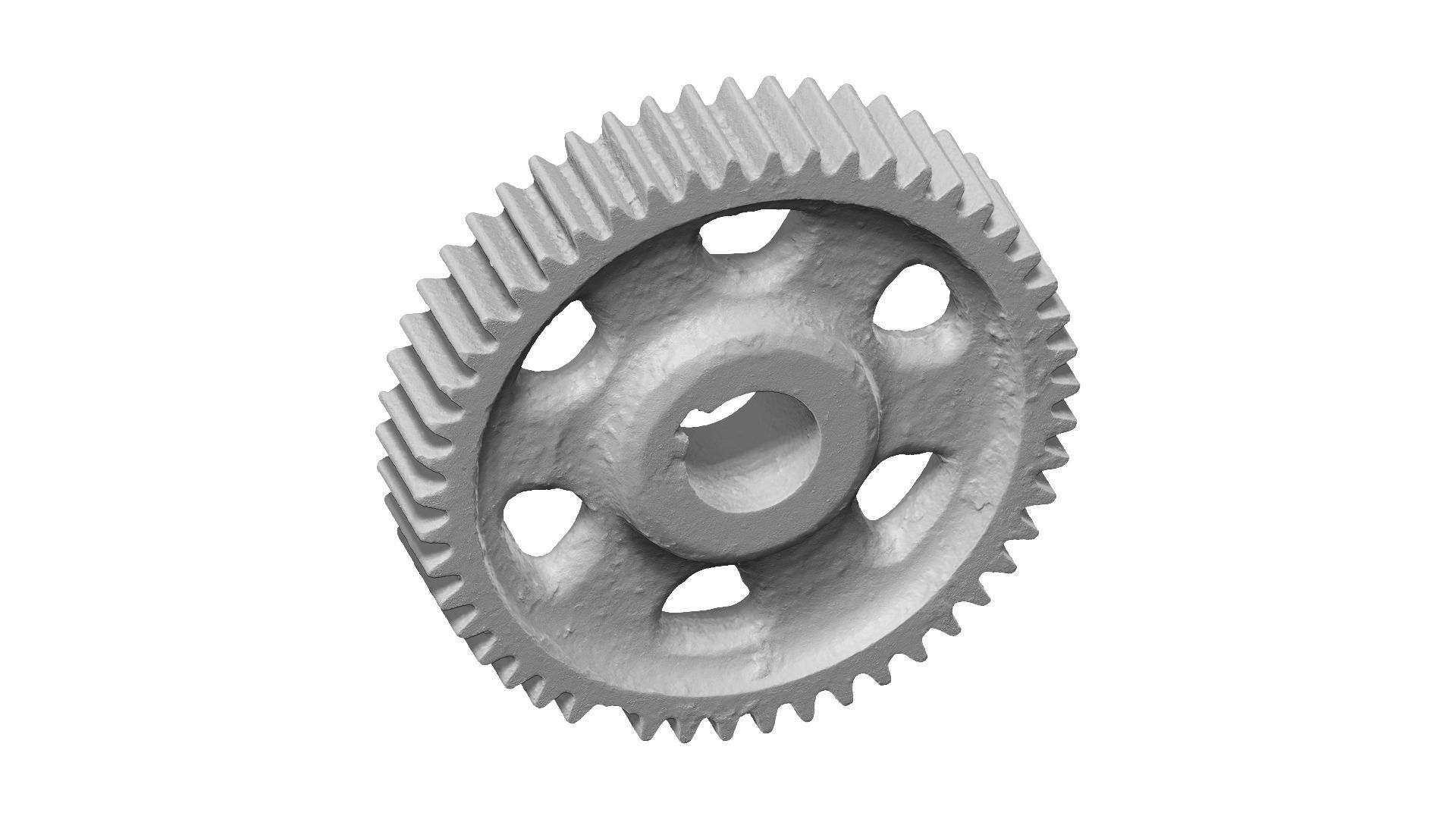 Old Rusty Gear Raw Scanned 3D model_12