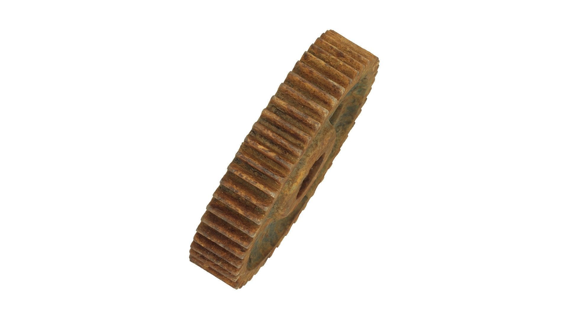 Old Rusty Gear Raw Scanned 3D model_6
