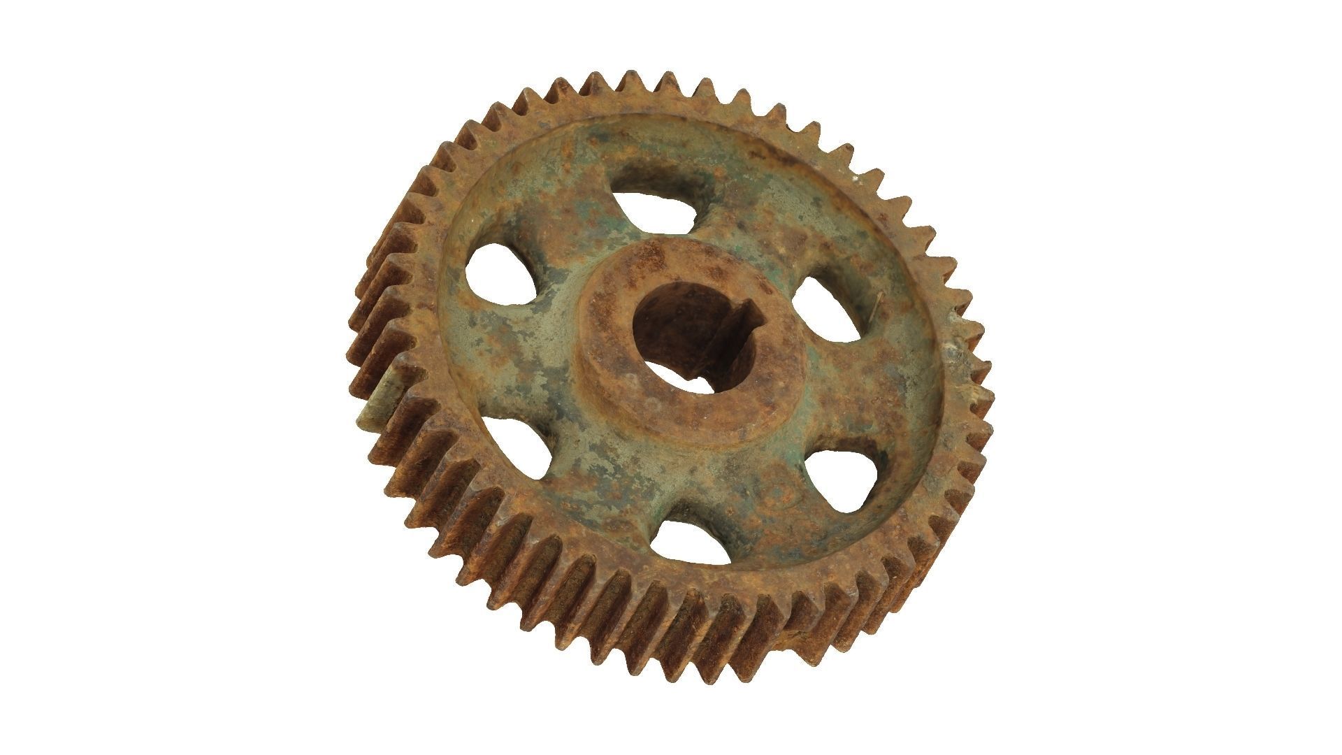 Old Rusty Gear Raw Scanned 3D model_2