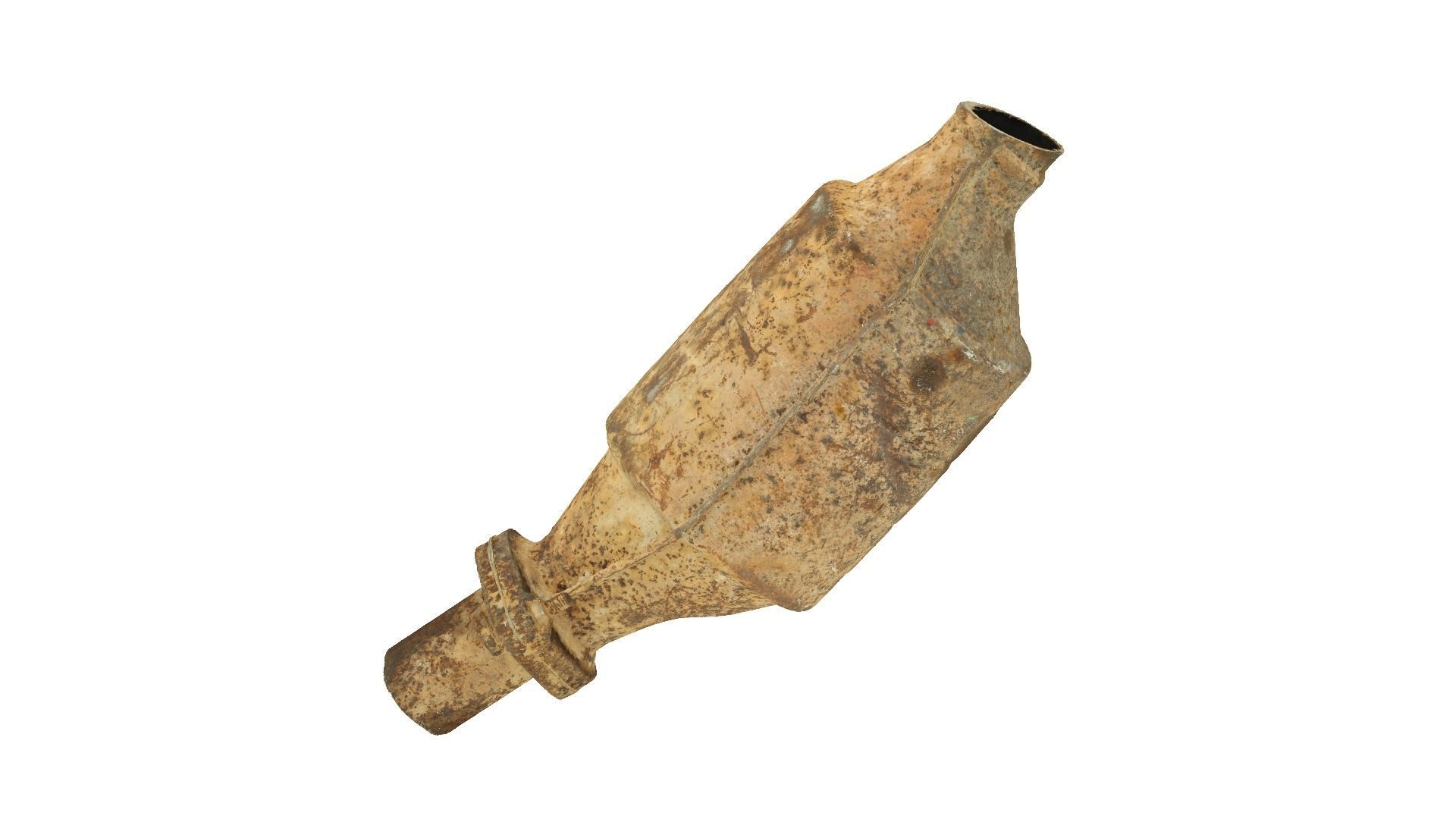 Rusty Car Exhaust Raw Scanned 3D model_6