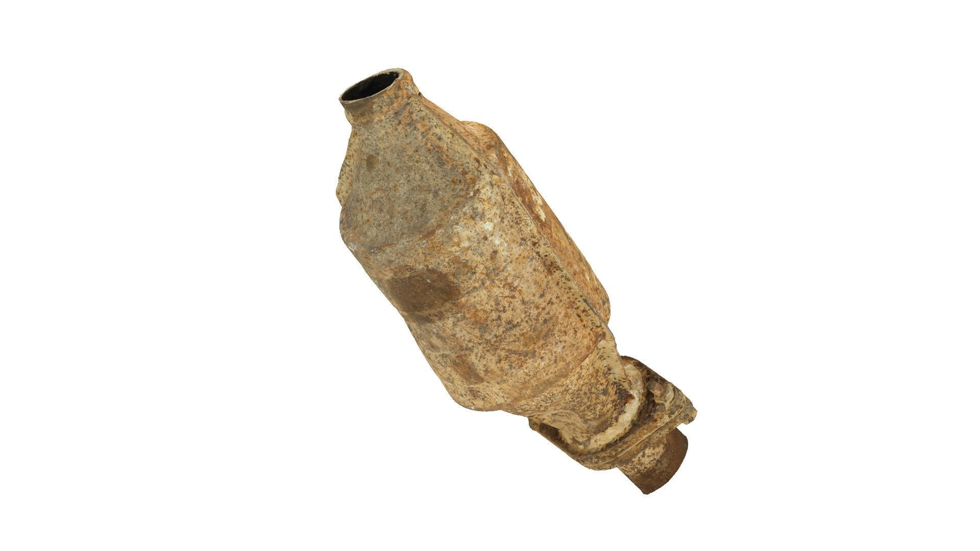 Rusty Car Exhaust Raw Scanned 3D model_4