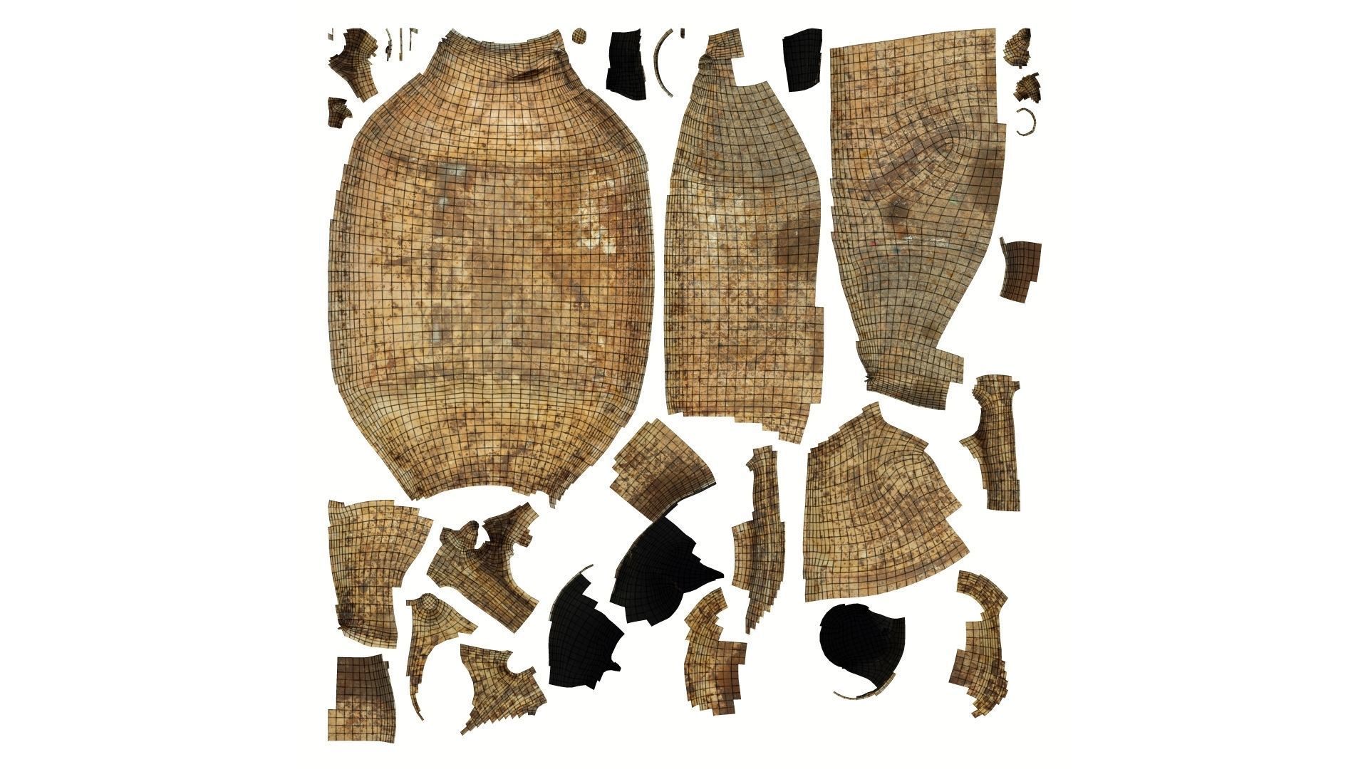 Rusty Car Exhaust Raw Scanned 3D model_14