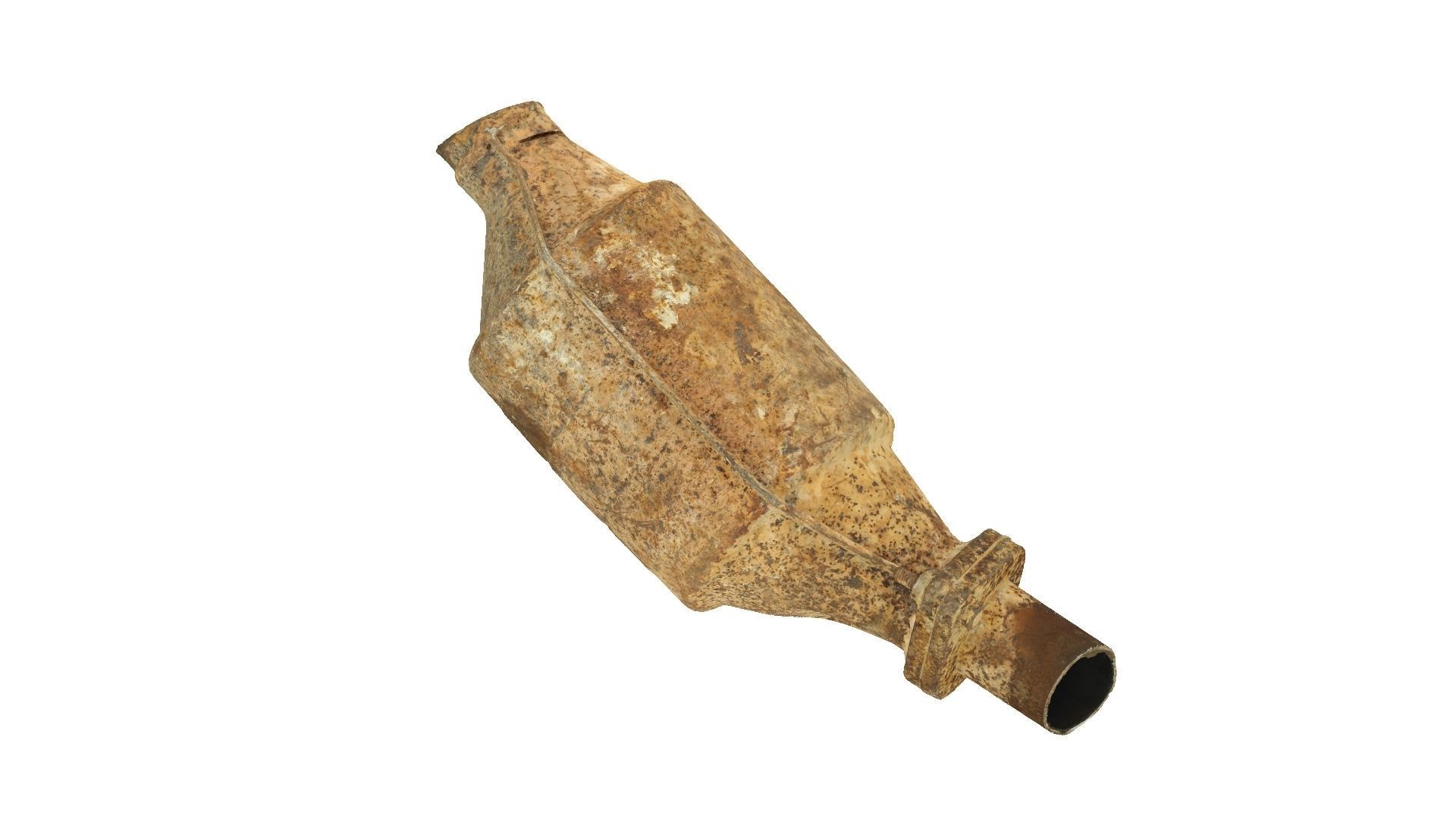 Rusty Car Exhaust Raw Scanned 3D model_3