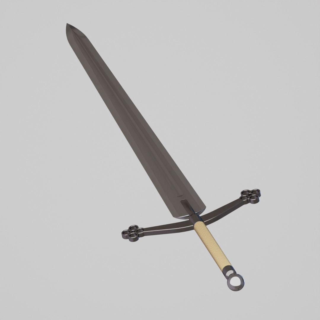 Claymore Sword 3D model_2