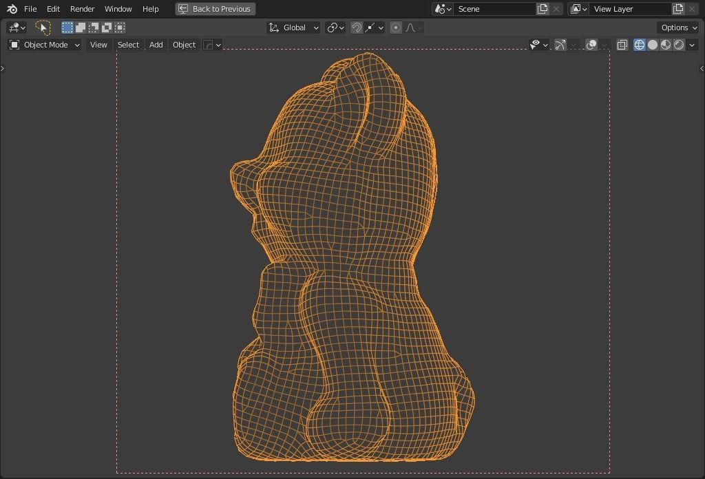  Plaster Bear 01 Low-poly 3D model_13