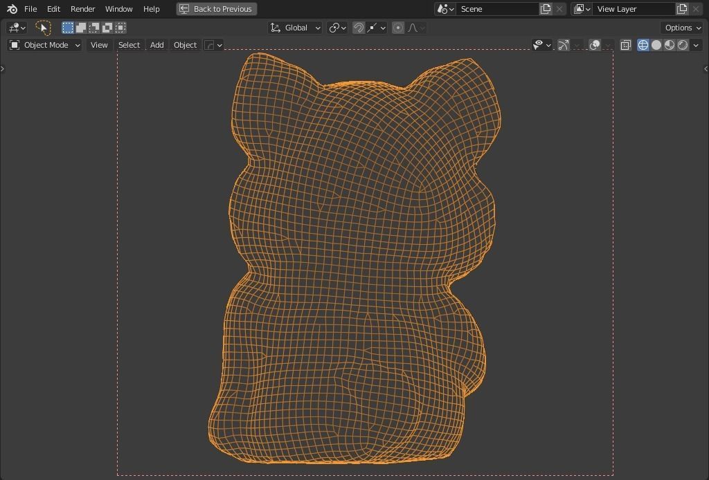  Plaster Bear 01 Low-poly 3D model_10