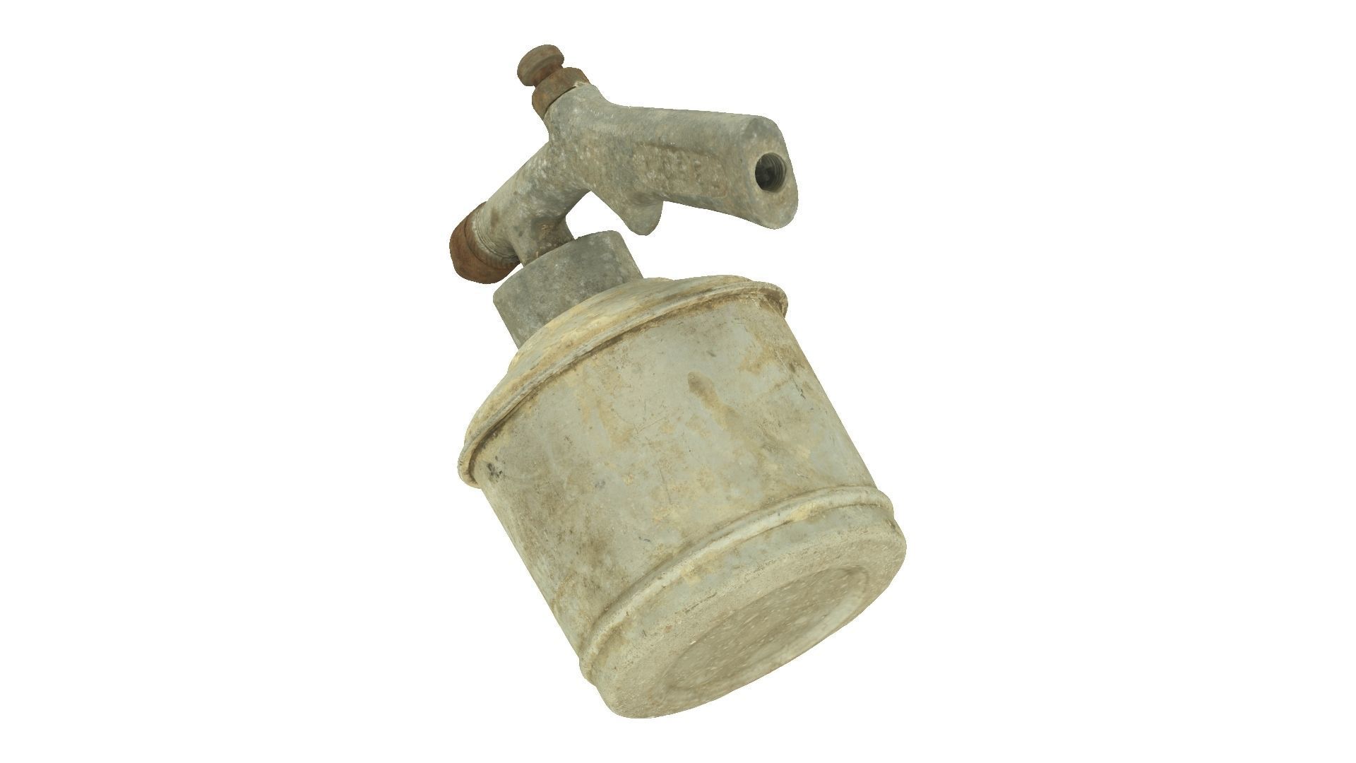 Old Spray Gun Raw Scanned 3D model_4