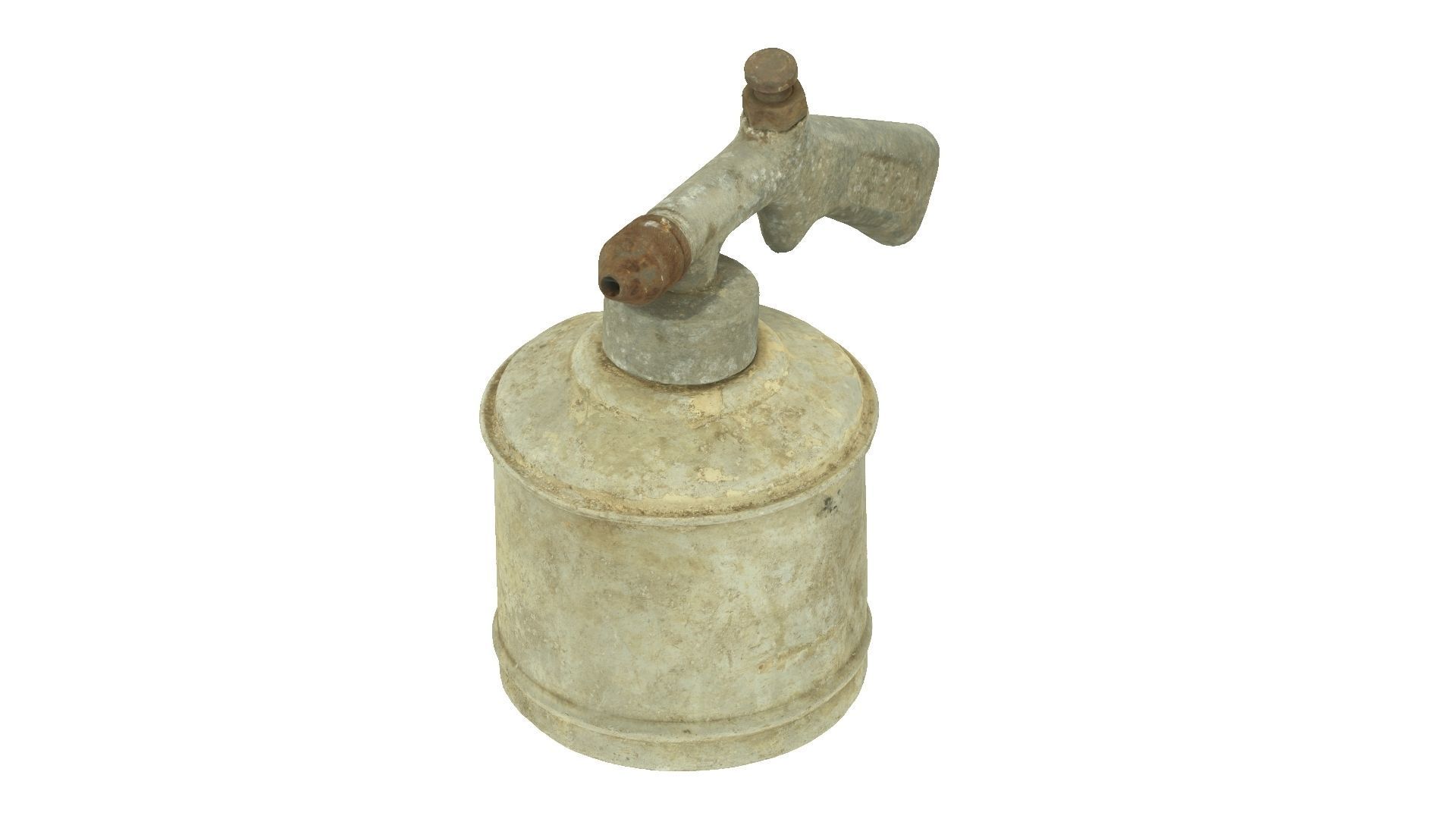 Old Spray Gun Raw Scanned 3D model_6