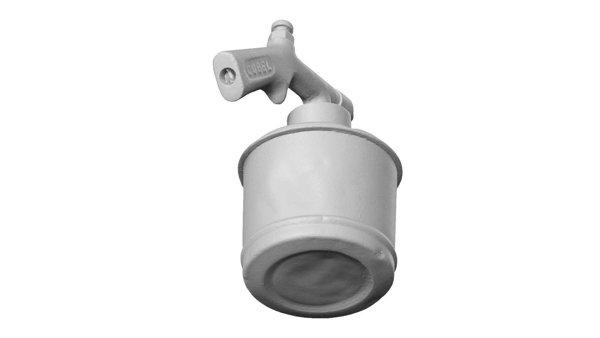 Old Spray Gun Raw Scanned 3D model_10