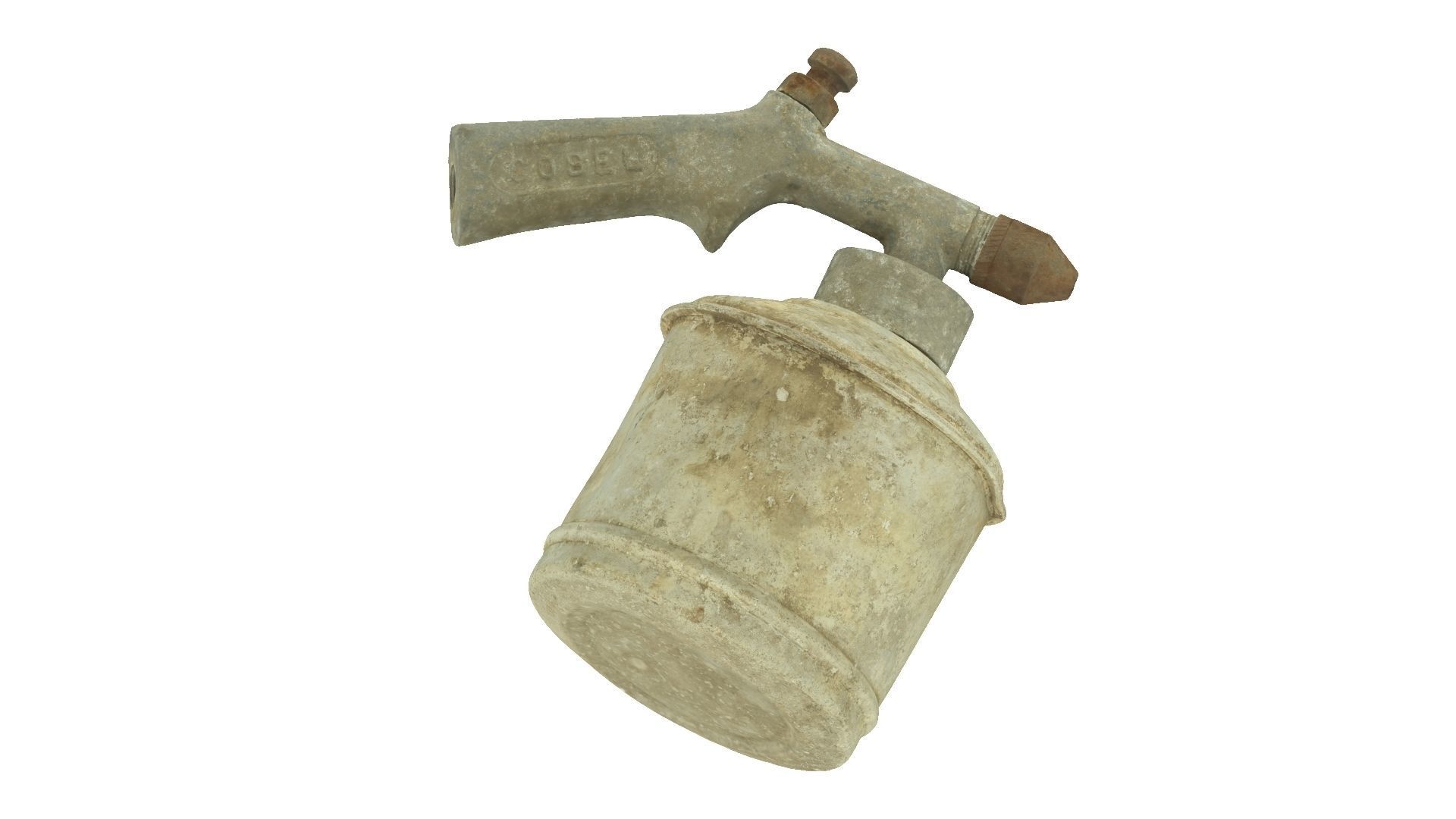 Old Spray Gun Raw Scanned 3D model_2