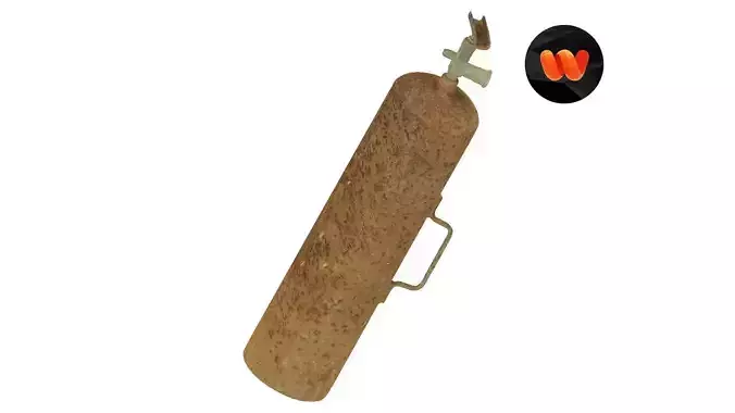 Rusty Old Gas Cylinder Raw Scanned