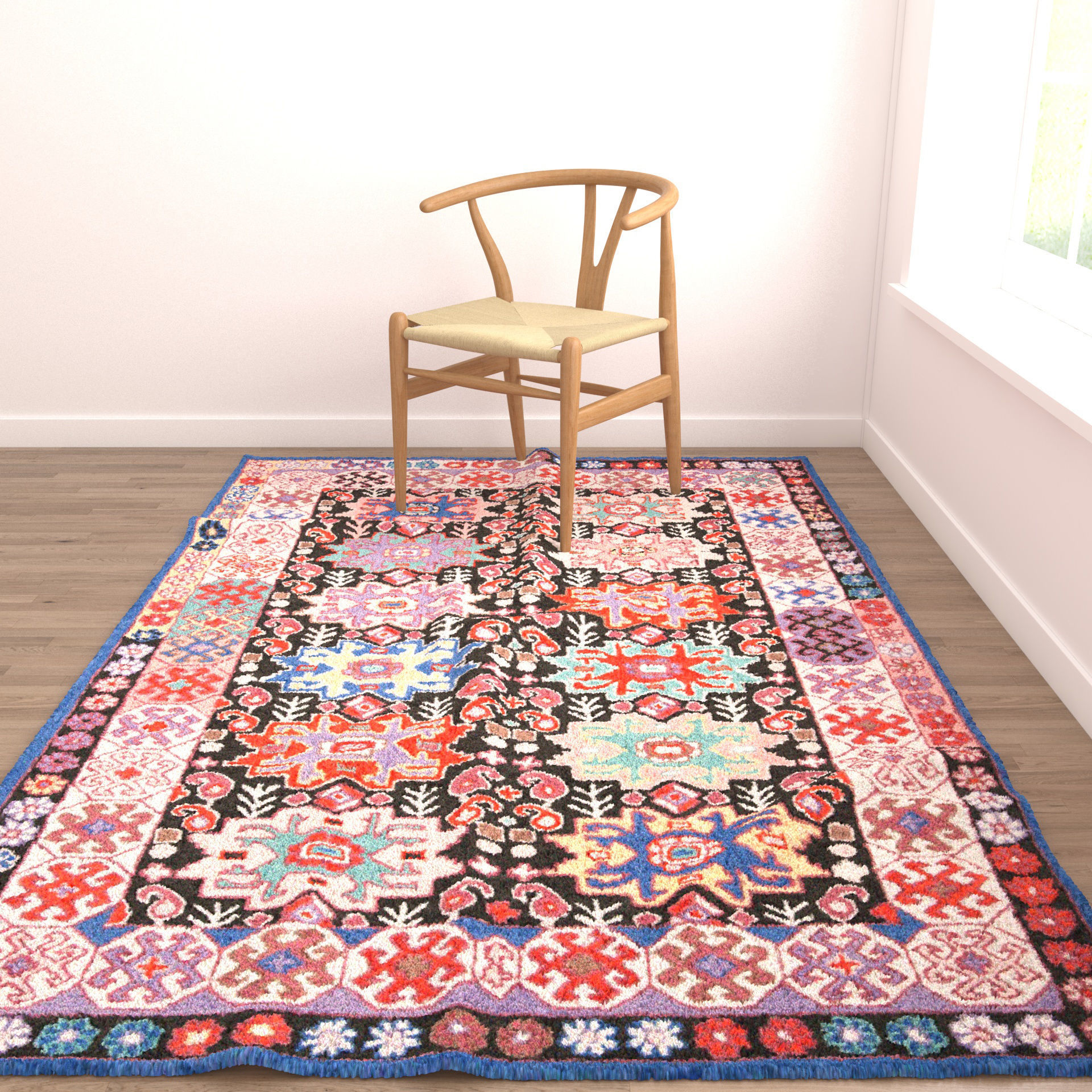 Rugs No 306 Low-poly 3D model_8