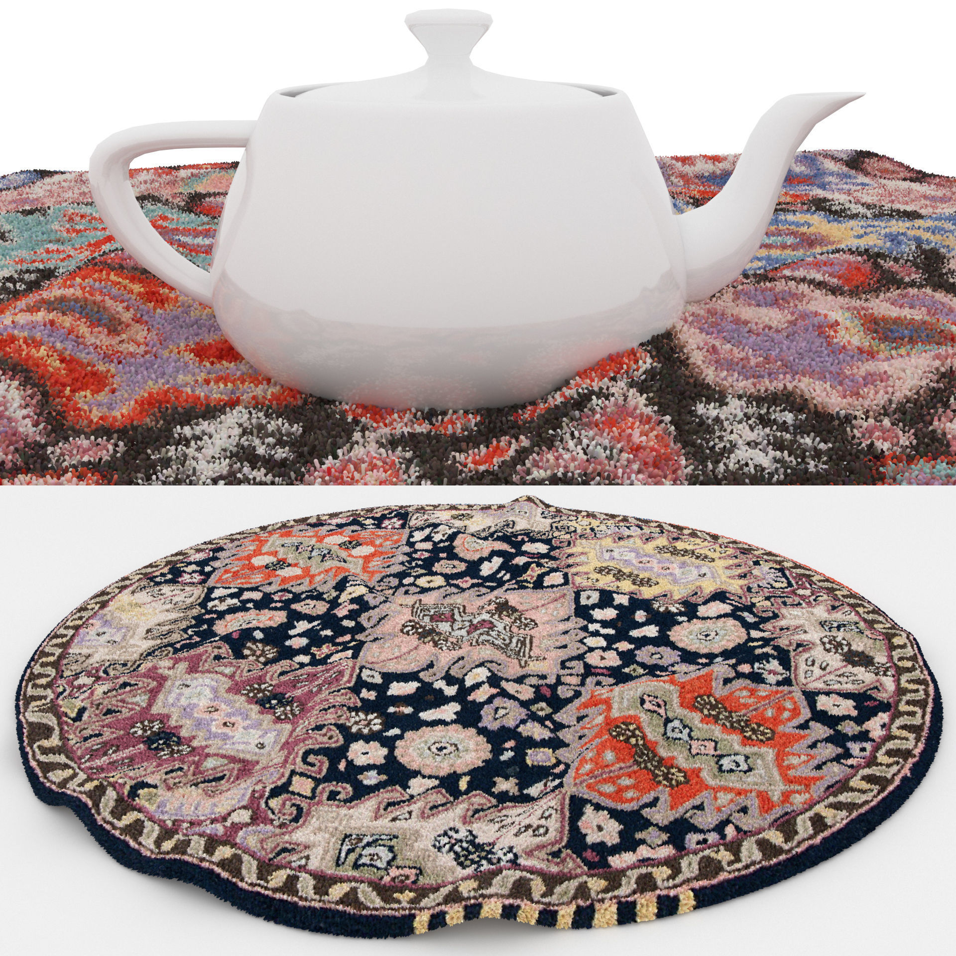 Rugs No 306 Low-poly 3D model_1