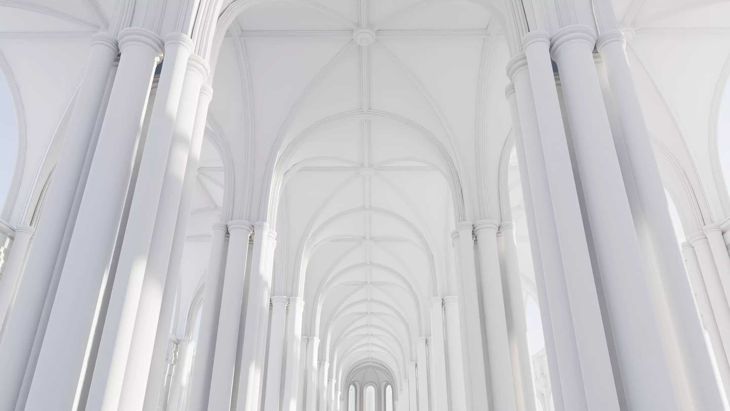 medieval palace 3D model_0