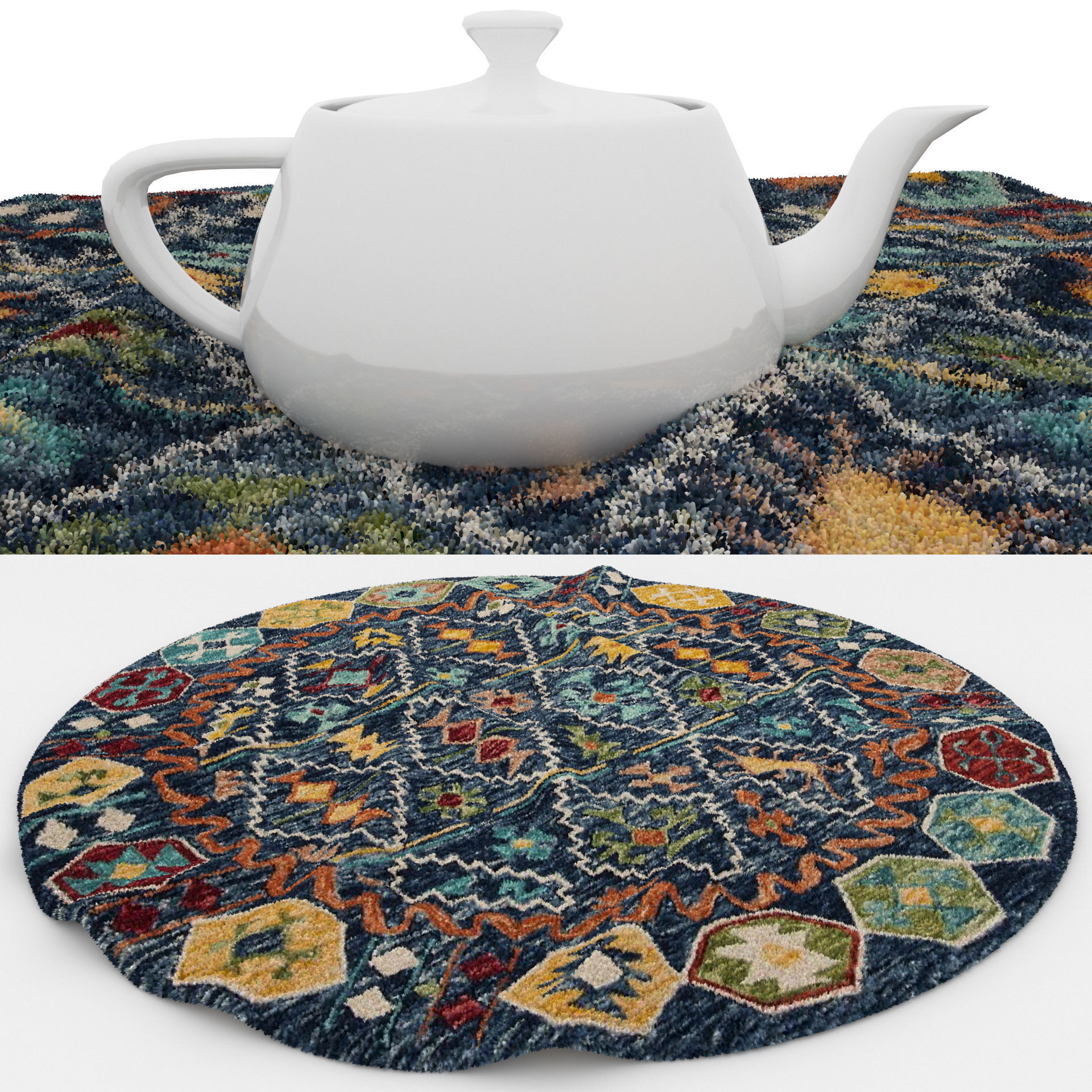 Rugs No 308 Low-poly 3D model_1