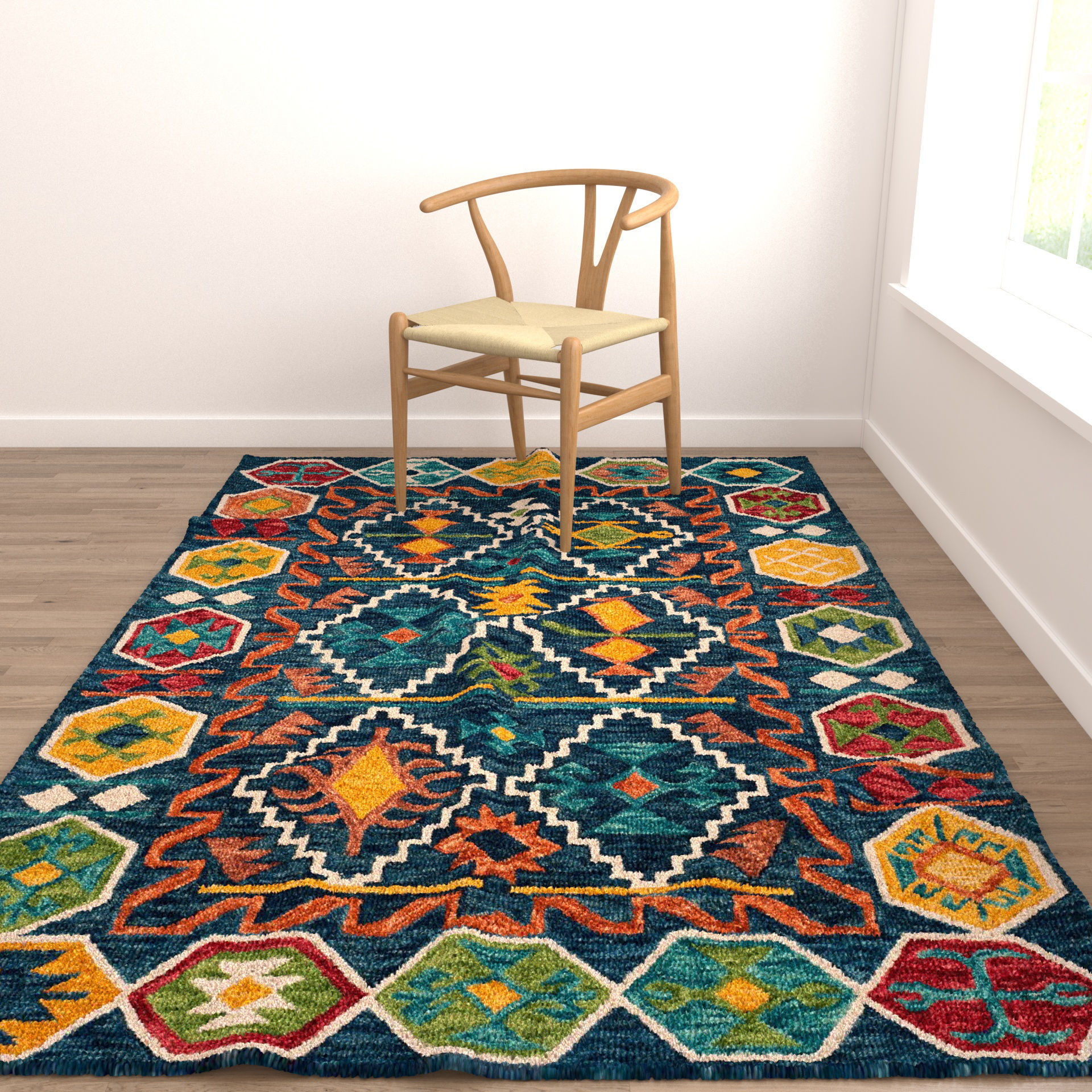 Rugs No 308 Low-poly 3D model_4