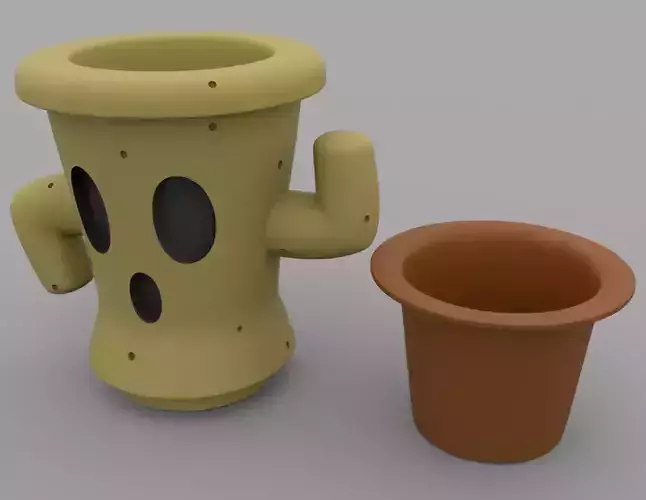 Gyroid Planter model - printable