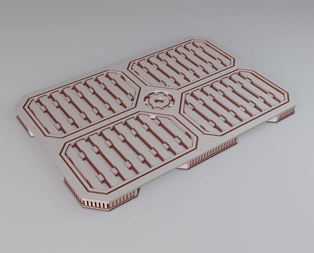 Sci Fi Shipping Pallet for Warhammer 40K Necromunda Star Wars Free 3D print model