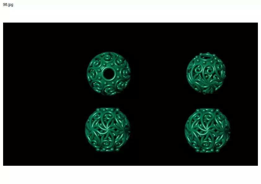 3 size stl beeds 3D print model_0