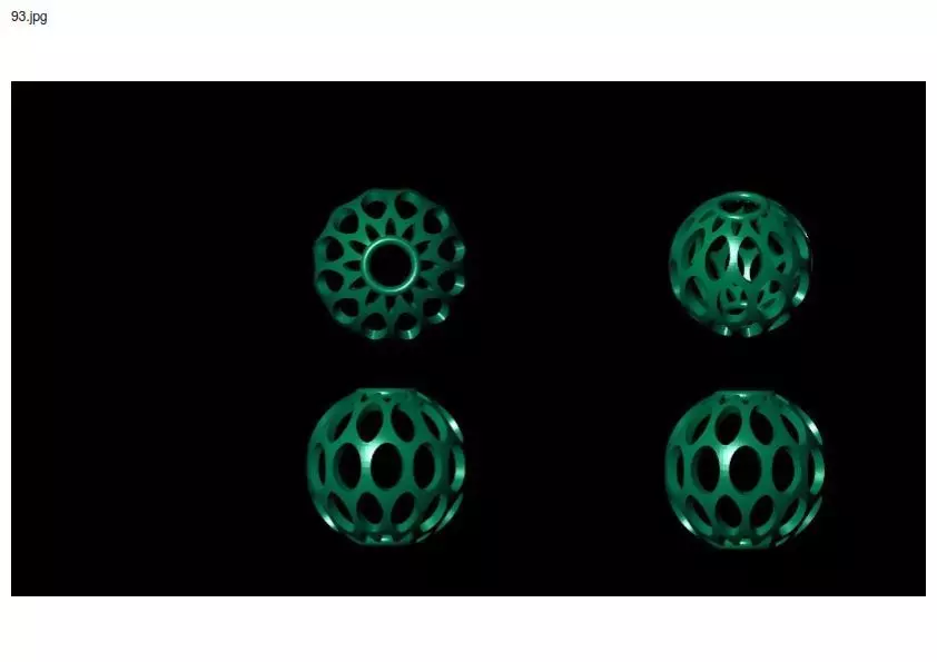 3 size stl beeds 3D print model_0