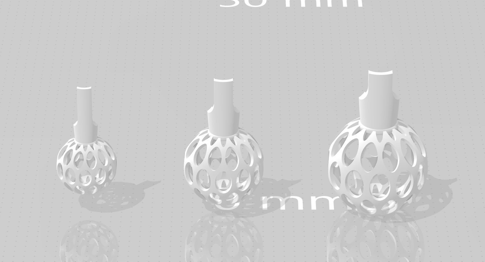 3 size stl beeds 3D print model_1