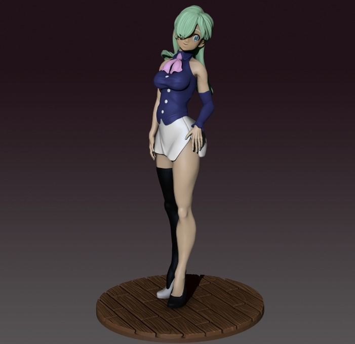 Elizabeth Fanart The Seven Deadly Sins 3D print model_3