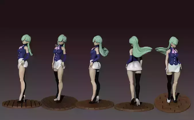 Elizabeth Fanart The Seven Deadly Sins 3D print model