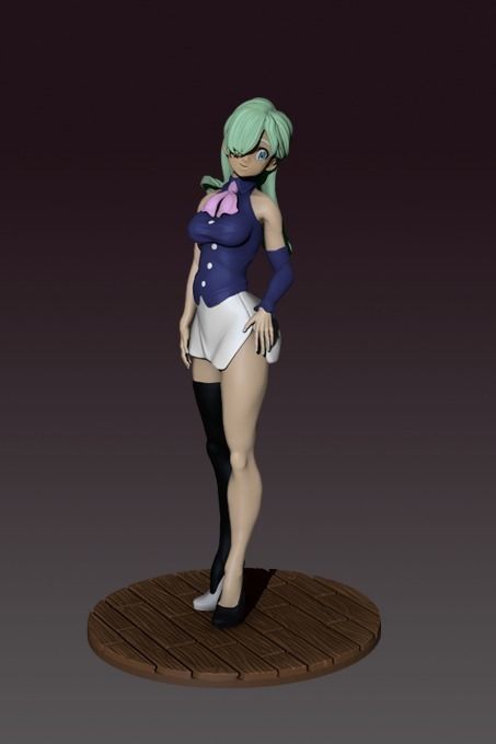 Elizabeth Fanart The Seven Deadly Sins 3D print model_2