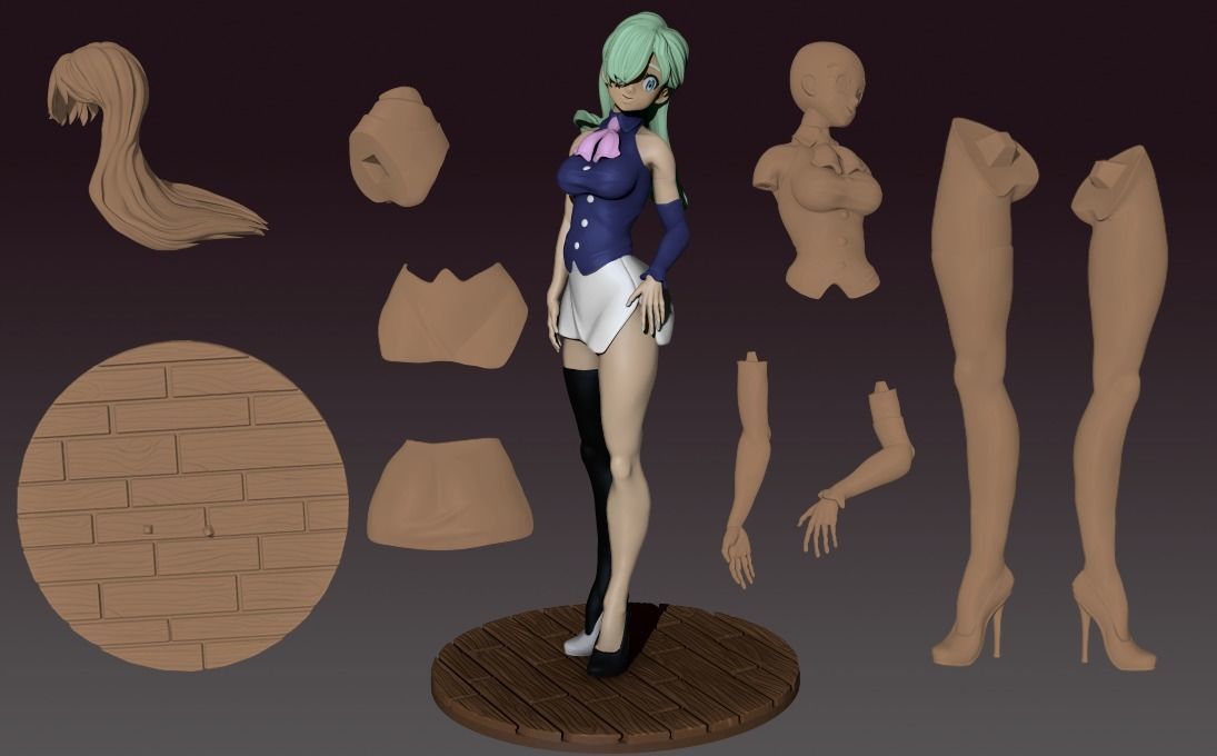 Elizabeth Fanart The Seven Deadly Sins 3D print model_7