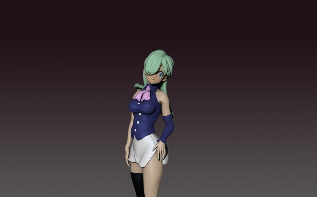 Elizabeth Fanart The Seven Deadly Sins 3D print model_1