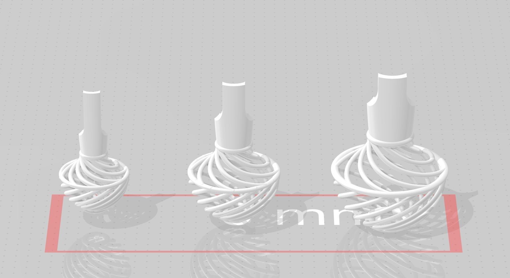 3 size stl beeds 3D print model_1