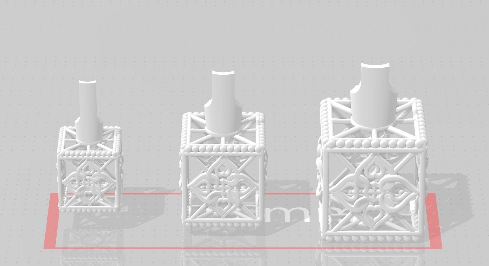 3 size stl beeds 3D print model_1