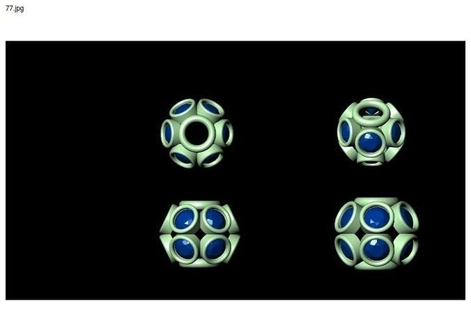 3 size stl beeds 3D print model