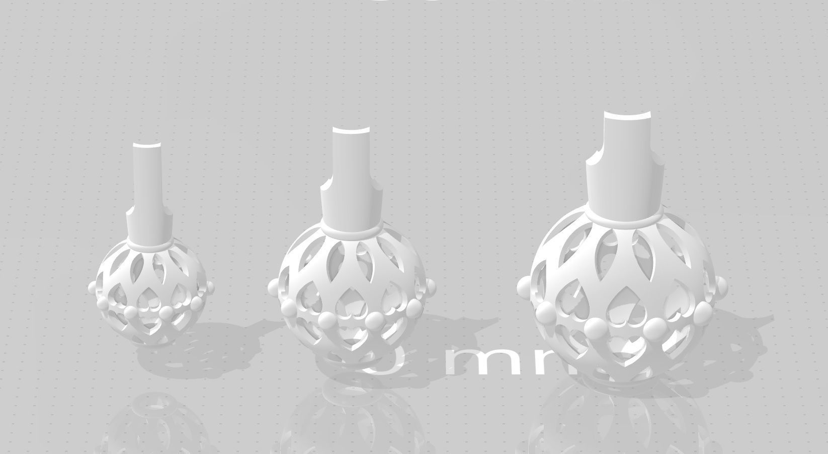 3 size stl beeds 3D print model_1