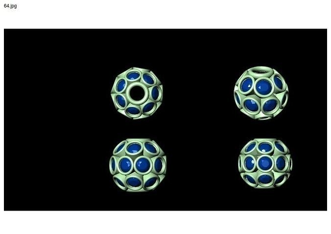 3 size stl beeds 3D print model