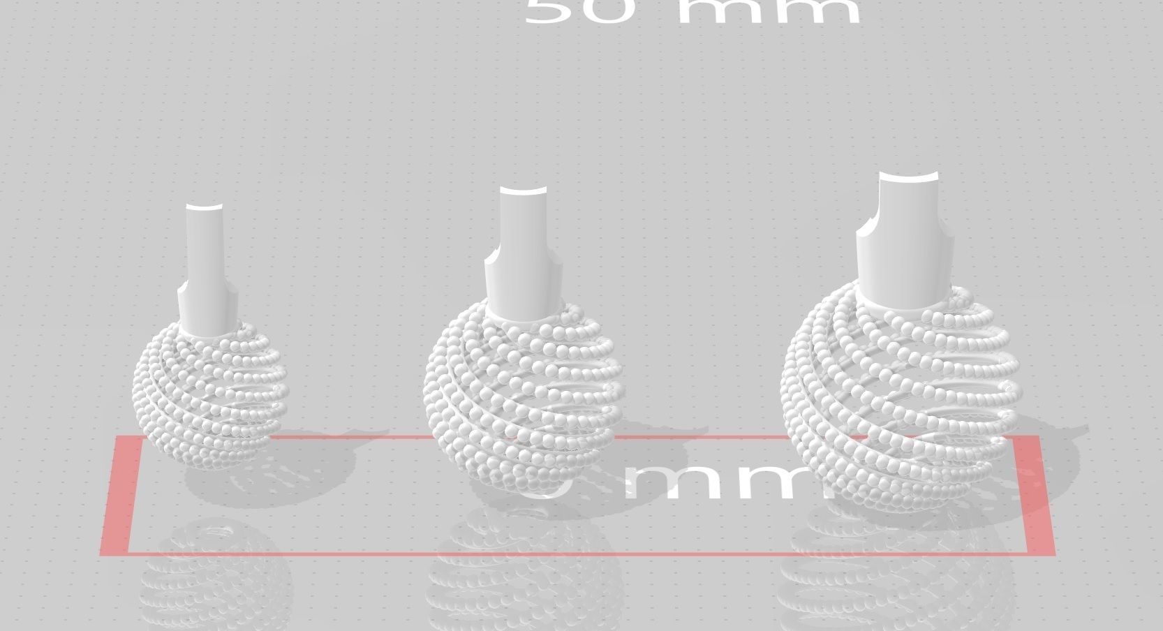 3 size stl beeds 3D print model_1