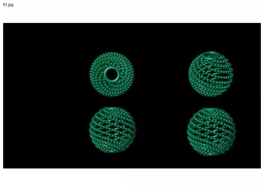 3 size stl beeds 3D print model_0